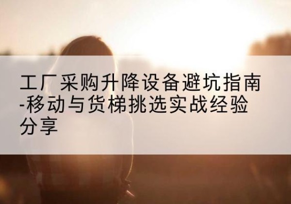 黄石移动式升降机怎么选-工厂采购升降设备避坑指南-移动与货梯挑选实战经验分享